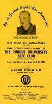 24th Annual Concert of The Purdue University Glee Club
