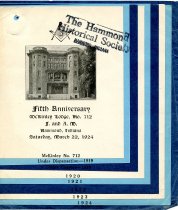 1924 McKinley Lodge No. 712 Fifth Anniversary handout