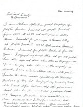 1994 letter from a past Paxton employee to the Historical Society