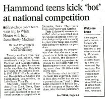 Hammond Times article from April 13, 1997