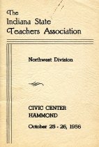 1956 Indiana State Teachers Association booklet given to Hammond teachers