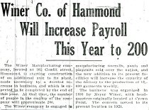 Hammond Times March 23, 1929 article