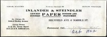 Inlander & Steindler Paper Co. receipt