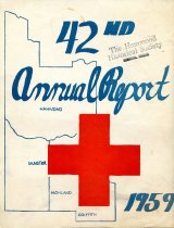Red Cross 42nd Annual Report 1959