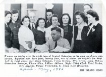 Lillian Alborn, featured in the Inland News during WWII