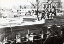 The roofing of Liberty Hall in 1918