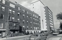 Front entry of St. Margaret's Hospital in the 1970s