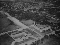 Aerial view of an area in Hammond, Indiana
