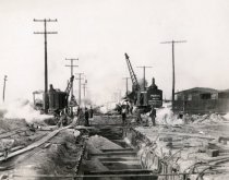 City sewer project along Michigan Avenue in 1921