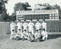 The Hessville Little League Yanks team, mid-20th century