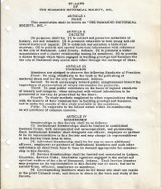 Hammond Historical Society Bylaws 1960-2023