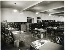 An interior view of the Picture Room of the Bridgeport Public Library
