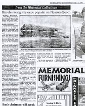 Bicycle racing was once popular on Pleasure Beach