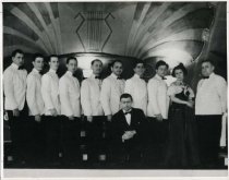 The waitstaff at the Pleasure Beach Ballroom