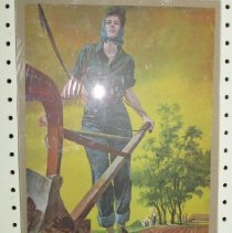 woman plowing picture