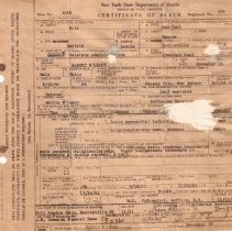 A O'Leary death cert