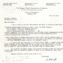 Ward Knapp letter
