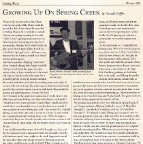 Growing up on Spring Creek