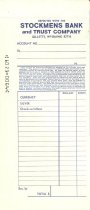 Deposit slip for Stockmens Bank and Trust Company