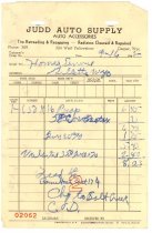 Receipt Judd Auto Supply