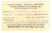Periodical receipt