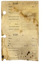 Check stubs - Holmes Service station