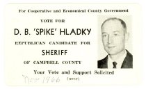 Hladky for Sheriff Card