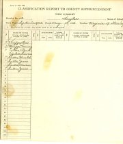Classification Report To County Superintendent: Term Summary