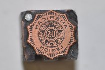 American Legion printing block
