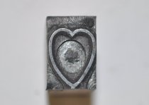 Heart printing block