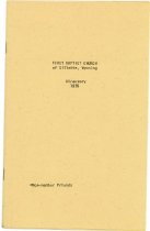 First Baptist Church of Gillette, Wyoming Directory 1976