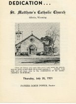 Dedication...St. Matthew's Catholic Church