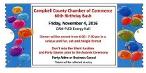 Campbell County Chamber of Commerce Annual Awards Gala 2016 Ticket