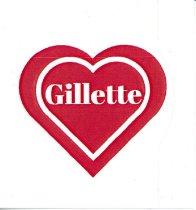 Gillette Heart Sticker
