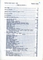 Second page Table of Contents