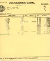 Welfare Department bank statements