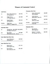 Winners of Centennial Contest