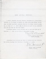 County Assessor's Certificates