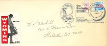Envelope with Gillette Centennial "From Frontier to Frontier" Cancellation Stamp