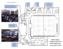 Pronghorn Center and James Hladky Arena Diagram