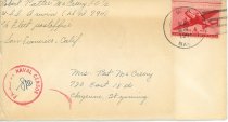 Letter from Robert "Pat" McCreery to his wife, Marie
