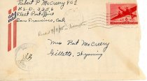 Letter from Robert "Pat" McCreery to his wife, Marie