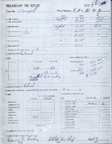 Preliminary Fire Report