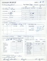 Preliminary Fire Report