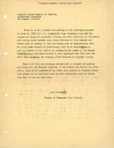 Copy of a letter from Jack McClelland to Joe Napier, Director of the Campbell County Chamber of Commerce Agricultural Committee.