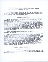 Script for the Centennial of the First Town Council Meeting