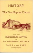 History of the First Baptist Church