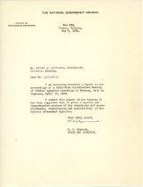 Letter from State Director of the National Emergency Council