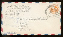 Envelope (front, Air Mail from England)