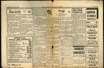 Clipping, Newspaper (upper half- side 1)